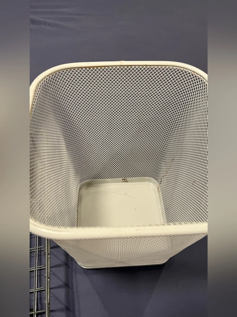 Neutral Gray Mesh & Wire office Organizer Set